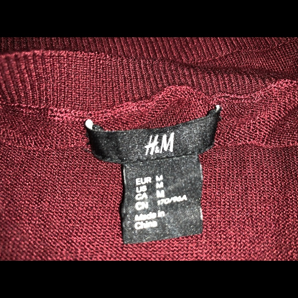 H&M Maroon Sweater
